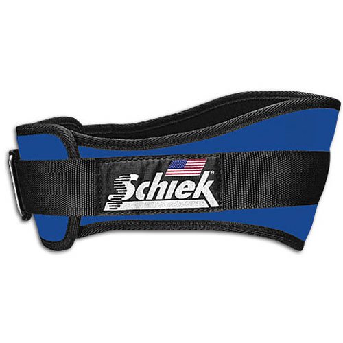 Schiek Gym Weight Lifting Belt - Nylon, 4 3/4 in. Back Width - Royal Medium