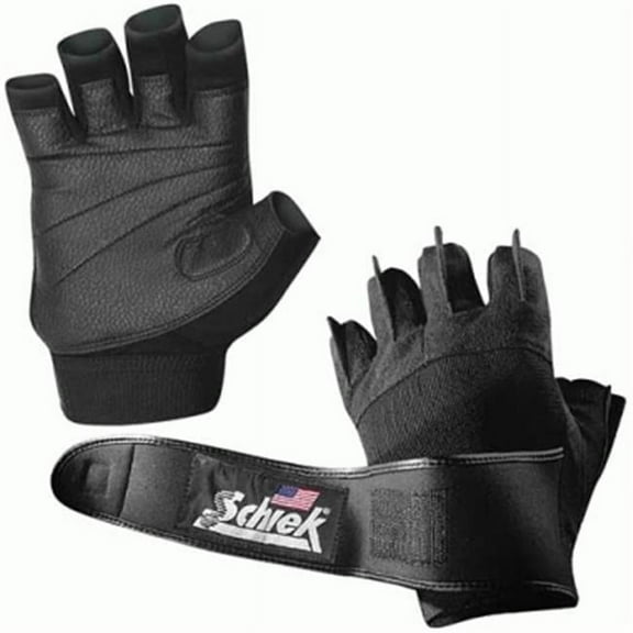 Schiek Sport Platinum Gel Lifting Glove with Wrist Wraps XS