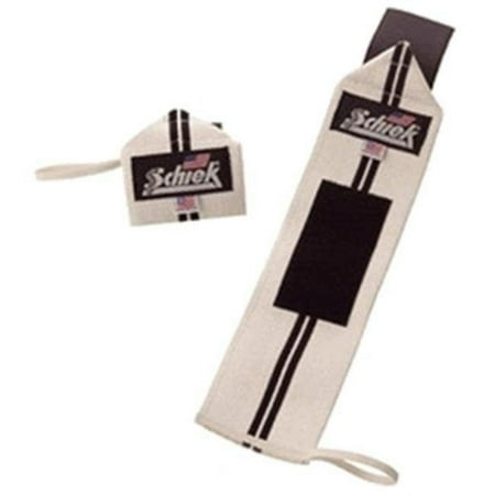 Schiek Sports 1112WS-W 12 in. Schiek Line Heavy Duty Wrist Wraps - White