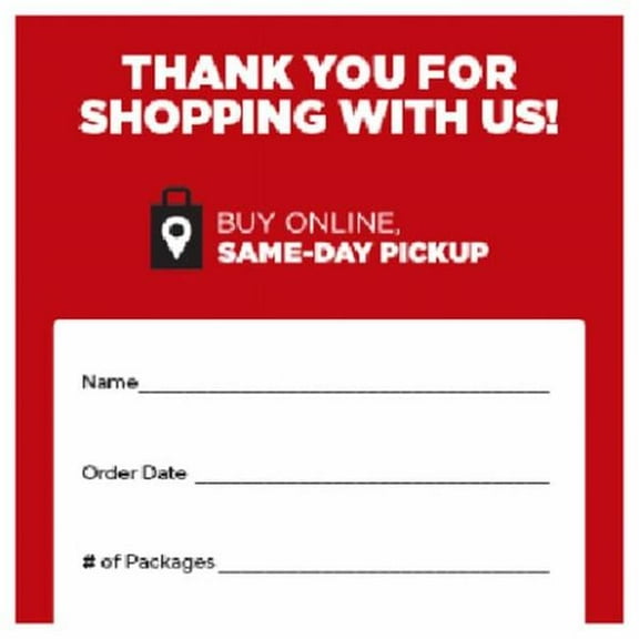 Schiele Graphics 269597 4 x 4 in. E-Commerce Order Labels, Pack of 200