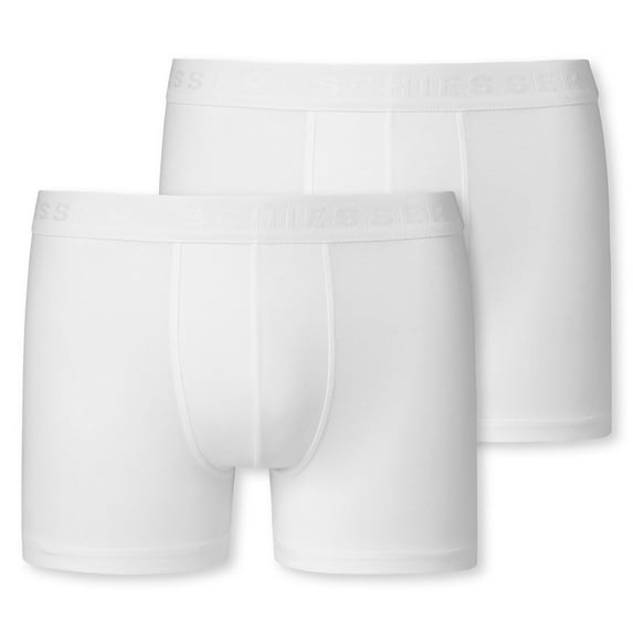 Schiesser Boys Boxer Shorts Cotton Blend White L