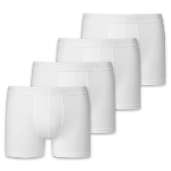 Schiesser Boys Boxer Shorts Cotton Blend White S
