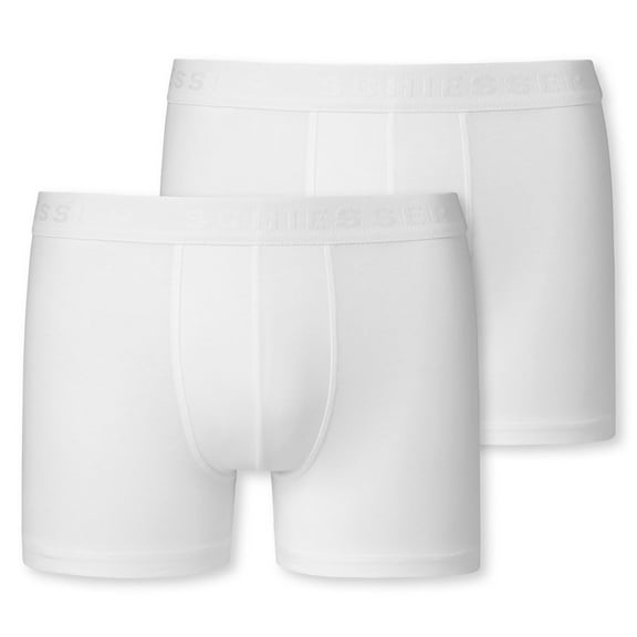 Schiesser Boys Boxer Shorts Cotton Blend White S
