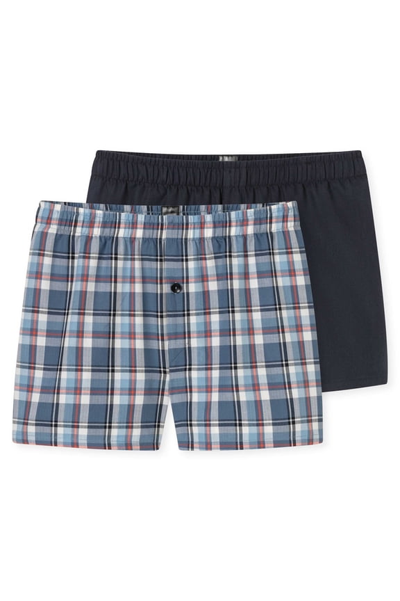 Boys Web Boxer Shorts, 2-Pack - Teens, Webbing, Underwear, Cotton Blue 176