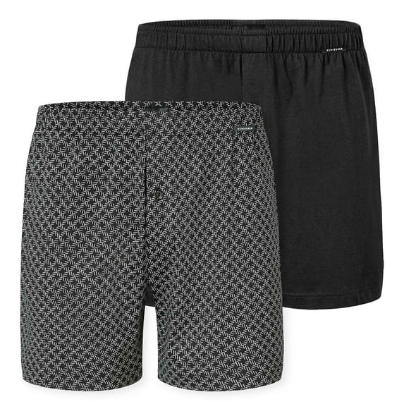 Schiesser Men Boxer Shorts Cotton Black M