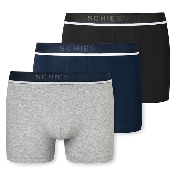 Schiesser Men Boxer Shorts Cotton Multicoloured S