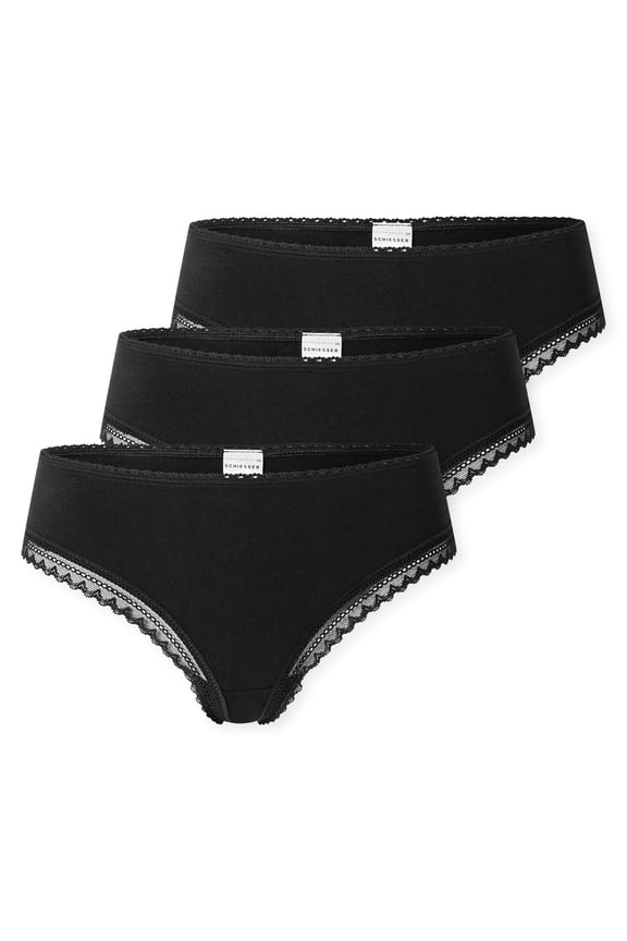 Women String Cotton Black L