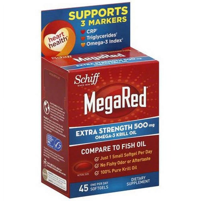 Schiff Bio Food MegaRed Krill Oil Omega3 500Mg, 45 CP