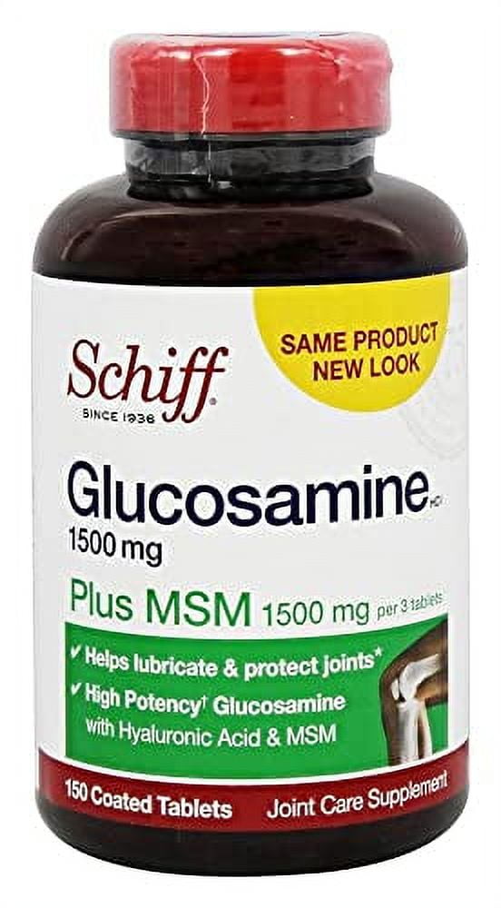 Schiff Glucosamine Plus MSM 1500 mg, 150 Count
