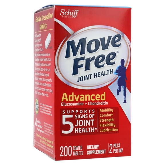 Schiff Move Free Advanced Glucosamine Joint Health 200 Tablets