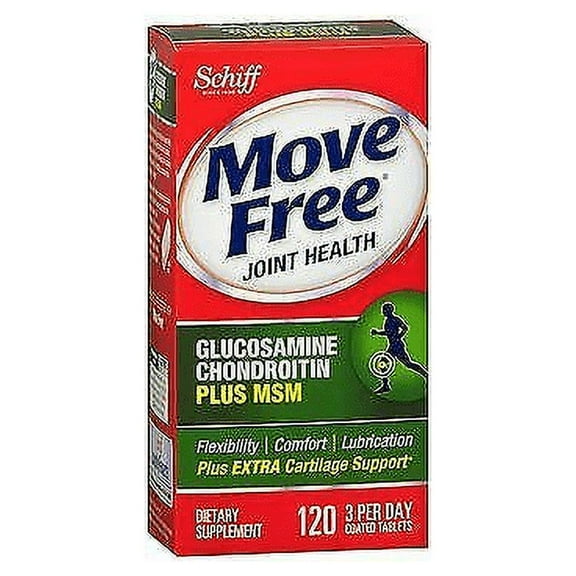Schiff Move Free Advanced Plus Joint Health with MSM Tablets, 120 Ct, 5 Pack