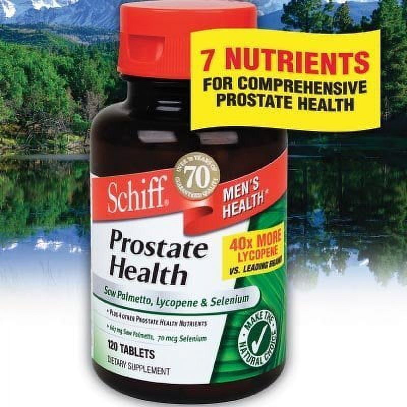 Schiff Prostate Health with Saw Palmetto, Lycopene & Selenium, 120