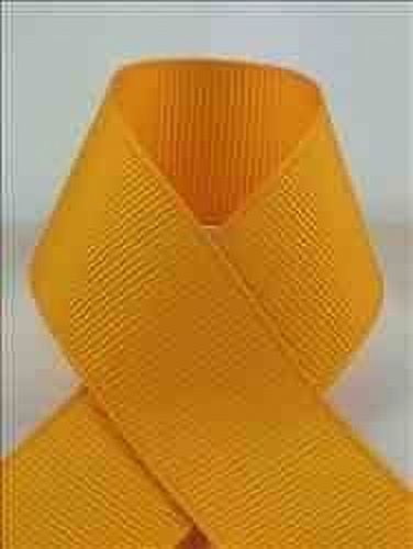 Schiff Ribbons 744-40 Polyester Grosgrain 3-Inch Fabric Ribbons, 20-Yard, Yellow Gold