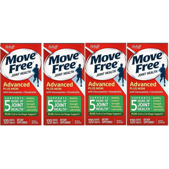 Schiff Vitamins Move Free Plus Msm Advncd 120 ct - 4 Pack