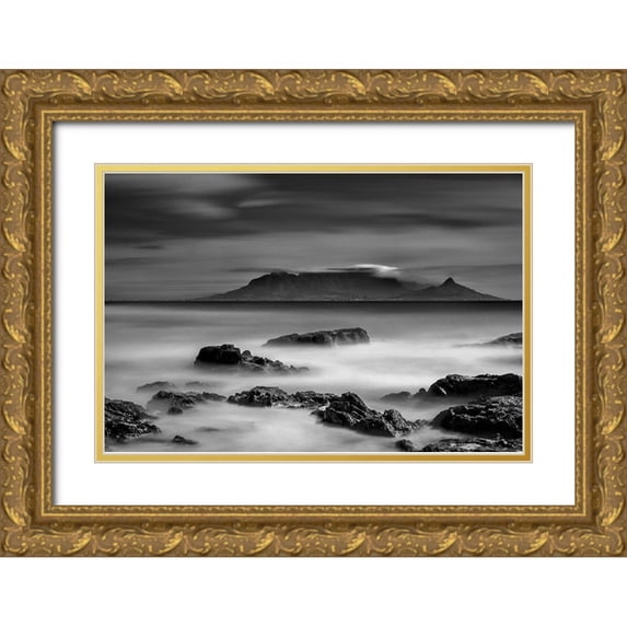 Schilbe, Stefan 14x11 Gold Ornate Wood Framed with Double Matting Museum Art Print Titled - The Blanket