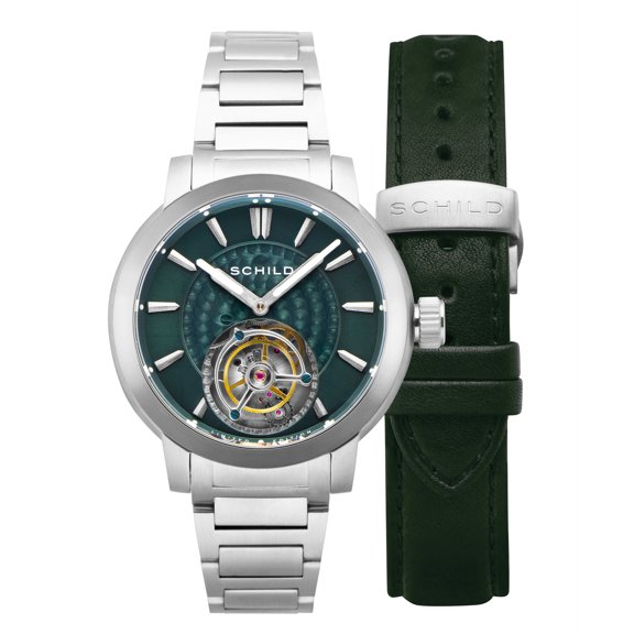 Schild Friedrich Stainless Steel 44mm Mechanical Wristwatch SC-1010-33