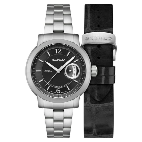 Schild Heinrich Minimal Stainless Steel 44mm Swiss Automatic Wristwatch SC-1015-22