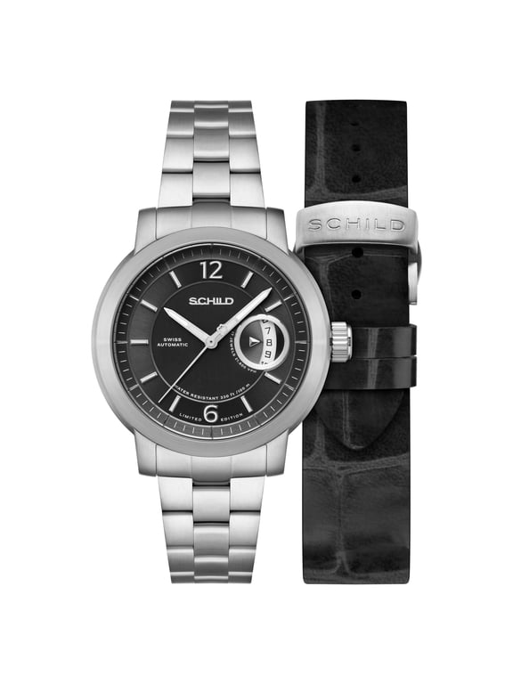Heinrich Minimal Stainless Steel 44mm Swiss Automatic Wristwatch SC-1015-22