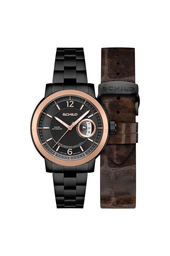 Heinrich Minimal Stainless Steel 44mm Swiss Automatic Wristwatch SC-1015-44