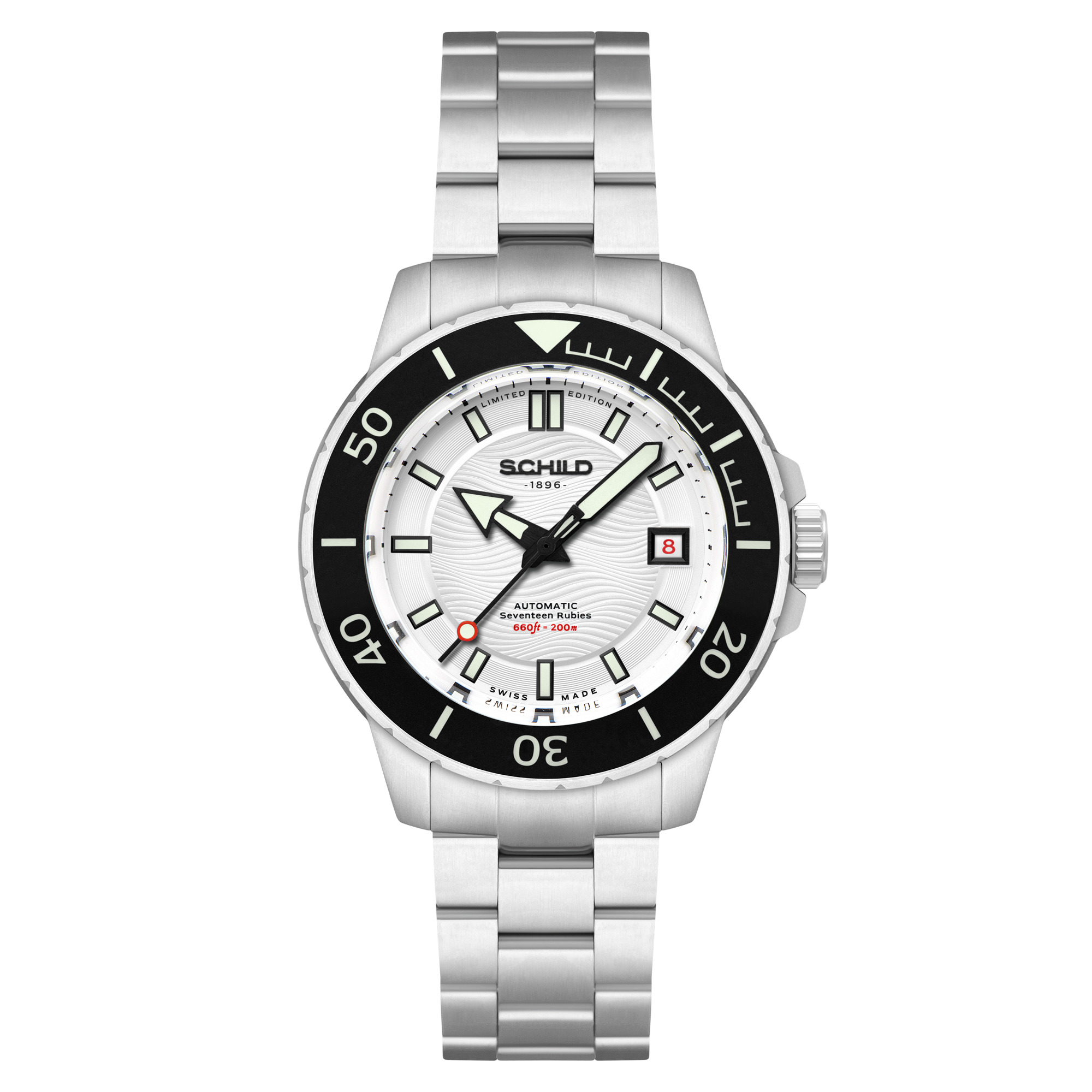 Schild Hermann Stainless Steel 43mm Swiss Automatic Wristwatch SC-1016-55