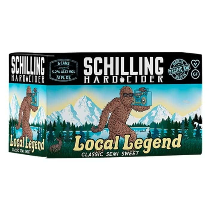 Schilling Local Legend Hard Cider 6 pack, 12fl oz cans, 5.2 ABV