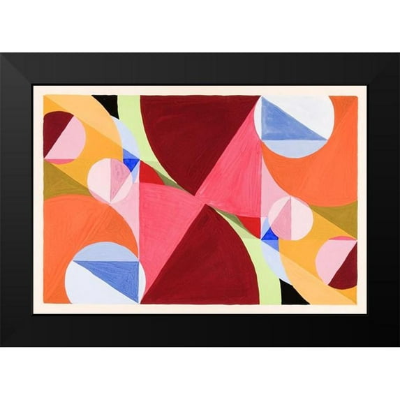 Schillinger, Joseph 18x14 Black Modern Framed Museum Art Print Titled - Area Broken by Perpendiculars