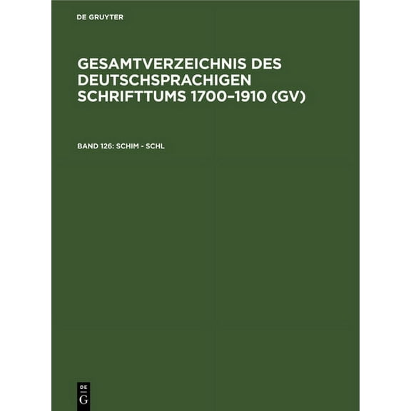 Schim - Schl, (Hardcover)