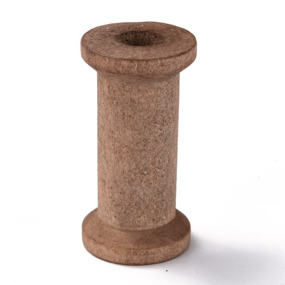Schima Wood Sewing Embroidery Thread Spool Empty Bobbins for Embroidery and Sewing Machines Tan 40x20mm