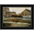 thumbnail image 1 of Schinkelbuurtje Sun 24x20 Black Ornate Wood Framed Canvas Art by Mondrian, Piet, 1 of 2