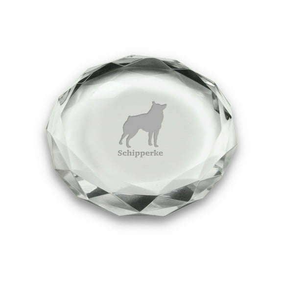 Schipperke Deep Etched Paperweight