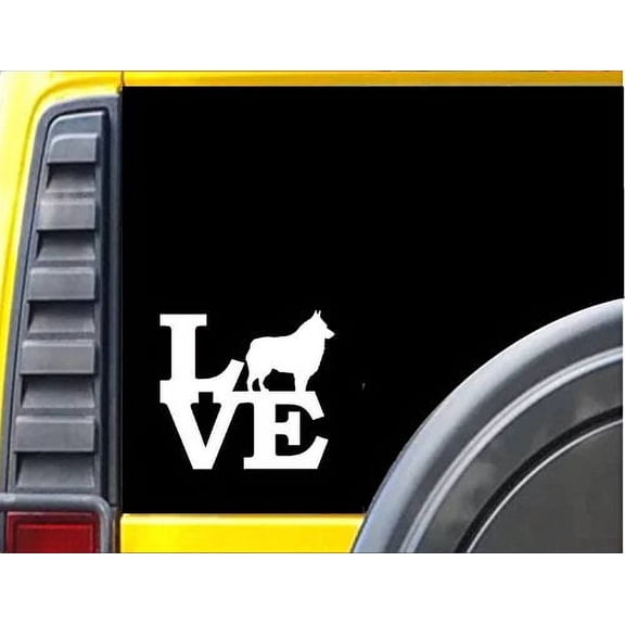Schipperke Love *J536* 6" Decal Sticker