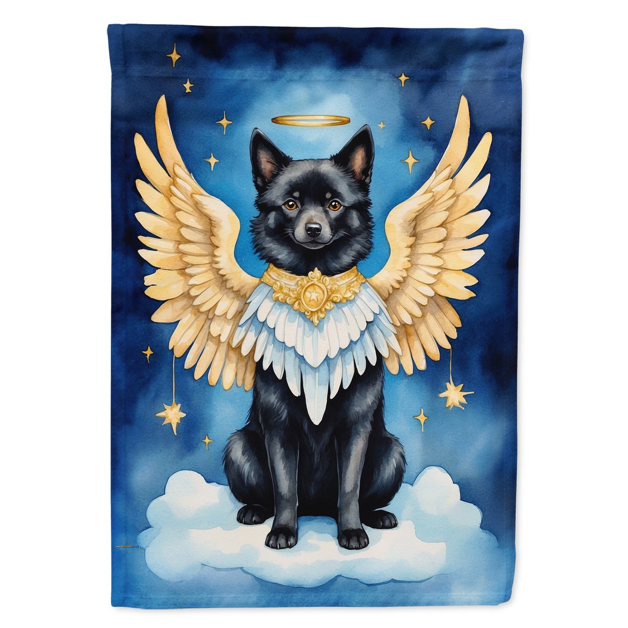 Schipperke My Angel Garden Flag 11.25 in x 15.5 in