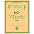 thumbnail image 1 of Schirmer's Library of Musical Class Bach - The Well-Tempered Clavier 48 Preludes and Fugues Songbook for Piano Complete Books 1 and 2 Schirmer Library Sheet, Book 2057, (Paperback), 1 of 5