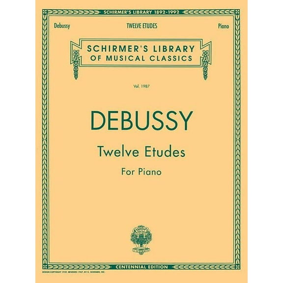 Schirmer's Library of Musical Classics: Twelve Etudes for Piano: Schirmer Library of Classics Volume 1987 Piano Solo (Paperback)