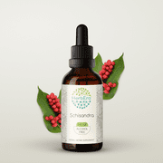 Schisandra Alcohol-FREE Herbal Extract Tincture, Super-Concentrated Organic Schisandra (Schisandra Chinensis) Dried Berry 2 oz