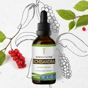 Schisandra Tincture Alcohol Extract, Organic Schisandra (Schisandra Chinensis) Dried Berry 2 oz