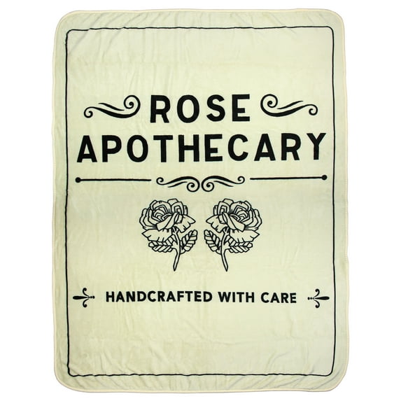 Schitt's Creek Rose Apothecary Super Plush Fleece Throw Blanket
