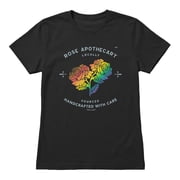 Schitts Creek Womens Local Rose Apothecary T-Shirt Black, S-XXL