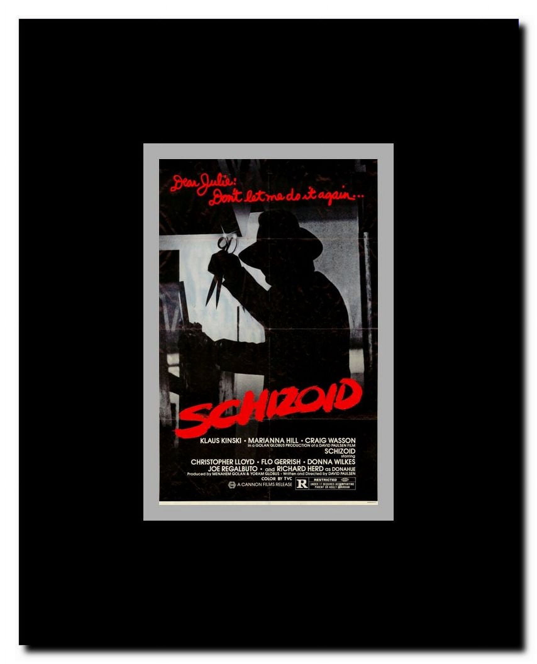 Schizoid Framed Movie Poster