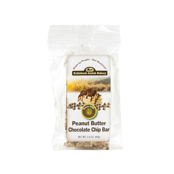 Schlabach Amish Bakery Soft & Chewy Peanut Butter Chocolate Chip Granola Bars, 12-Pack 2.8 oz. Bars