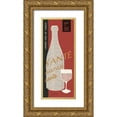 thumbnail image 1 of Schlabach, Sue 10x18 Gold Ornate Wood Framed with Double Matting Museum Art Print Titled - Red Wine Toast, 1 of 4