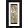 thumbnail image 1 of Schlabach, Sue 11x24 Black Ornate Wood Framed with Double Matting Museum Art Print Titled - Flower Lines II, 1 of 4