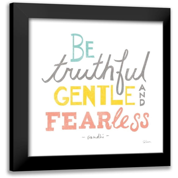 Schlabach, Sue 12x12 Black Modern Framed Museum Art Print Titled - Be Truthful