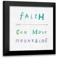 thumbnail image 1 of Schlabach, Sue 12x12 Black Modern Framed Museum Art Print Titled - Beliefs I, 1 of 5