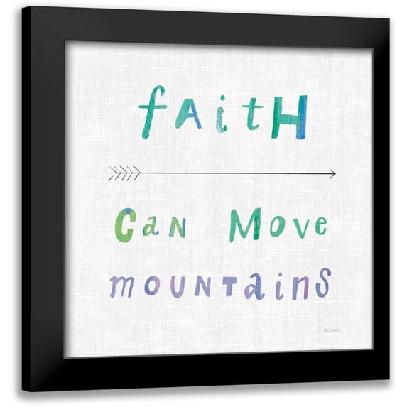 Schlabach, Sue 12x12 Black Modern Framed Museum Art Print Titled - Beliefs I