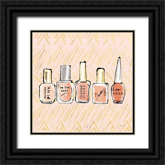 Schlabach, Sue 12x12 Black Ornate Wood Framed with Double Matting Museum Art Print Titled - Geo Beauty and Sass I