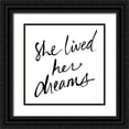 thumbnail image 1 of Schlabach, Sue 12x12 Black Ornate Wood Framed with Double Matting Museum Art Print Titled - She Lived Her Dreams, 1 of 4