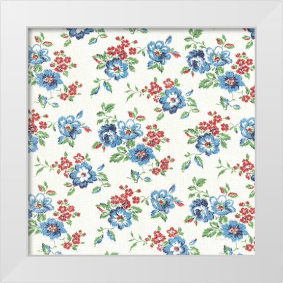Schlabach, Sue 12x12 White Modern Wood Framed Museum Art Print Titled - Mini Print Union Jack Pattern IV