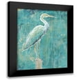 thumbnail image 1 of Schlabach, Sue 12x14 Black Modern Framed Museum Art Print Titled - Coastal Egret I Dark, 1 of 5