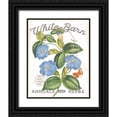 thumbnail image 1 of Schlabach, Sue 12x14 Black Ornate Wood Framed with Double Matting Museum Art Print Titled - White Barn Flowers II, 1 of 4